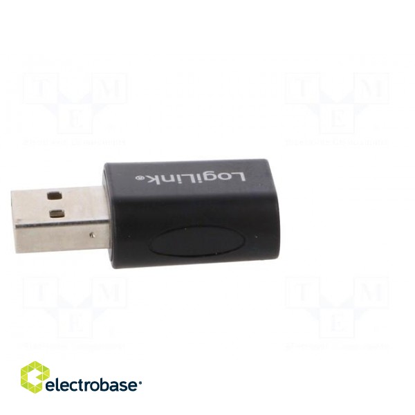 Adapter | USB 2.0 | Jack 3.5mm socket,USB A plug | Colour: black image 7