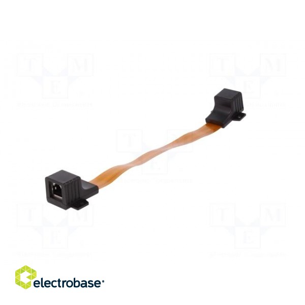 Extension lead | transparent | 0.5m | RJ45 socket,both sides image 2