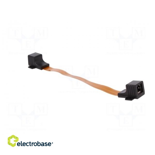 Extension lead | transparent | 0.5m | RJ45 socket,both sides image 4