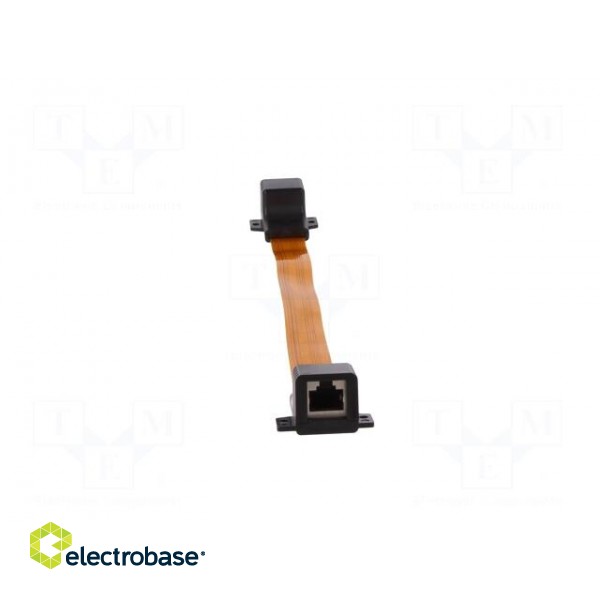 Extension lead | transparent | 0.5m | RJ45 socket,both sides image 5