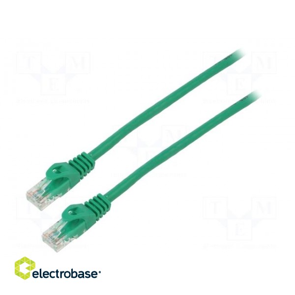 Patch cord | F/UTP | 6 | stranded | CCA | PVC | green | 3m | 26AWG | Cores: 8