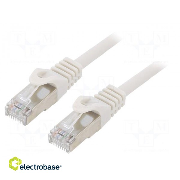Patch cord | F/UTP | 6 | stranded | CCA | PVC | grey | 20m | RJ45 plug | 26AWG
