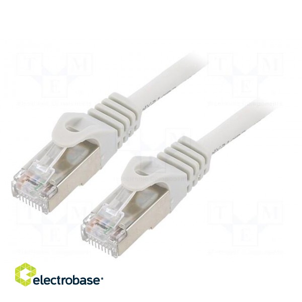 Patch cord | F/UTP | 6 | stranded | CCA | PVC | grey | 2m | RJ45 plug | 26AWG