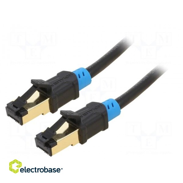 Patch cord | S/FTP | 6 | Cu | PVC | black | 20m | RJ45 plug,both sides