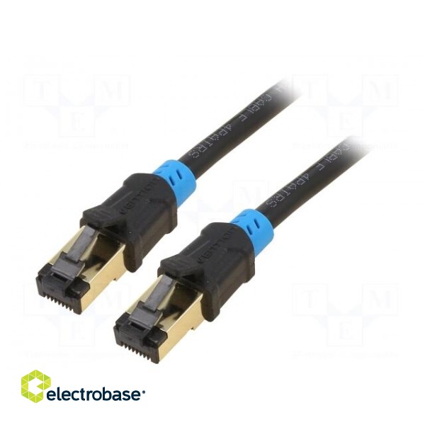 Patch cord | S/FTP | 6 | Cu | PVC | black | 30m | RJ45 plug,both sides