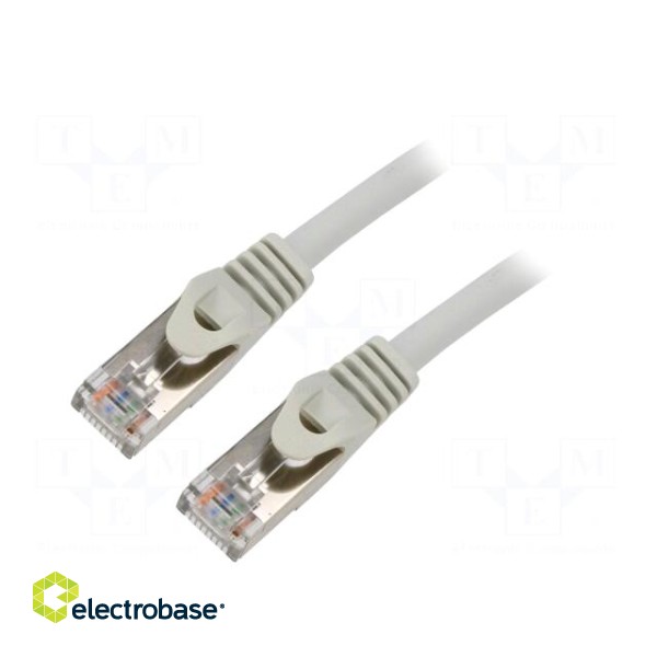 Patch cord | S/FTP | 6a | solid | Cu | LSZH | grey | 7.5m | 27AWG | Cablexpert