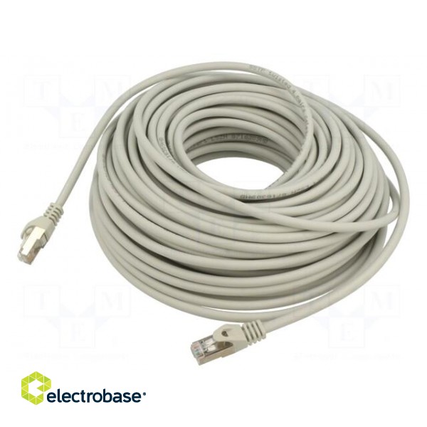 Patch cord | S/FTP | 6a | solid | Cu | LSZH | grey | 30m | 27AWG | Cablexpert