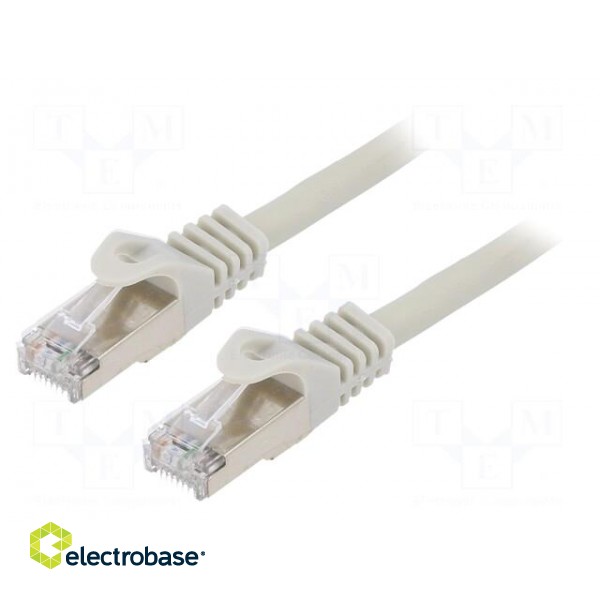 Patch cord | S/FTP | 6a | solid | Cu | LSZH | grey | 10m | 27AWG | Cablexpert