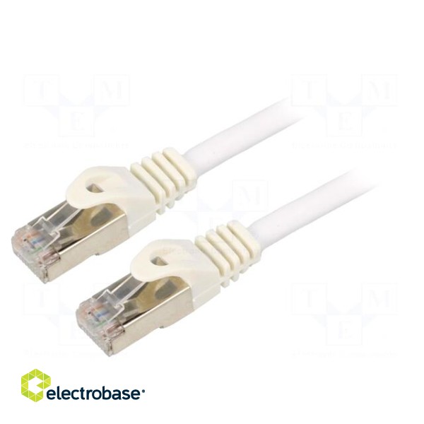 Patch cord | S/FTP | 6a | solid | Cu | LSZH | white | 20m | 27AWG | Cablexpert