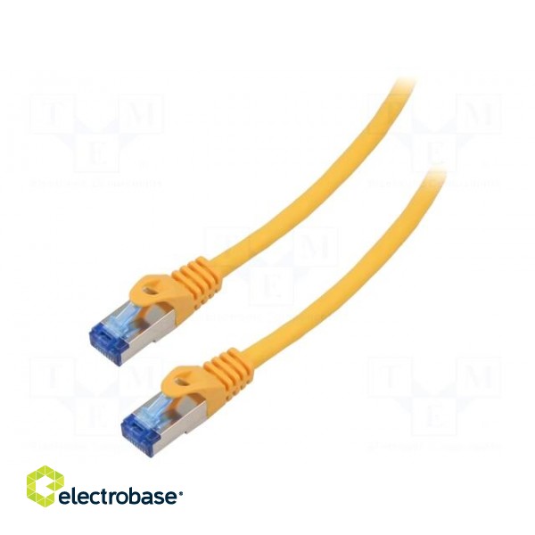 Patch cord | S/FTP | 6a | stranded | CCA | LSZH | orange | 15m | 26AWG
