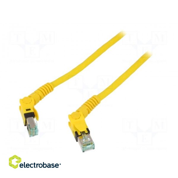 Patch cord | S/FTP | 6a | stranded | Cu | PUR | yellow | 10m | halogen free image 2