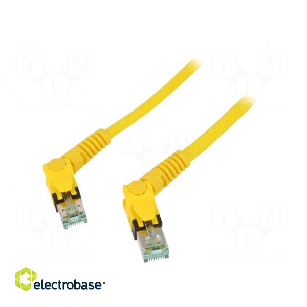 Patch cord | S/FTP | 6a | stranded | Cu | PUR | yellow | 3m | 27AWG | Cores: 8 image 2