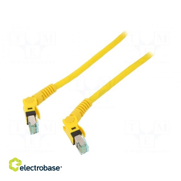 Patch cord | S/FTP | 6a | stranded | Cu | PUR | yellow | 5m | halogen free image 2