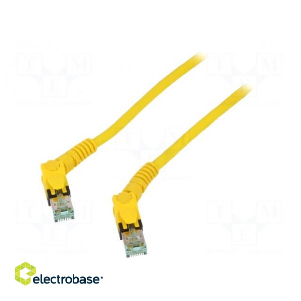 Patch cord | S/FTP | 6a | stranded | Cu | PUR | yellow | 5m | halogen free image 2