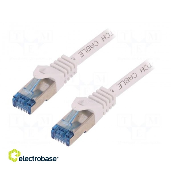 Patch cord | S/FTP | 6a | stranded | Cu | LSZH | white | 2m | 26AWG