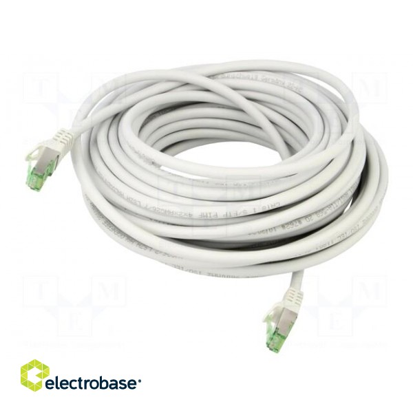 Patch cord | S/FTP | Cat 8.1 | stranded | Cu | LSZH | grey | 15m | 26AWG
