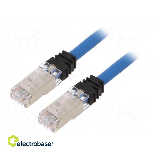 Patch cord | S/FTP,TX6A™ 10Gig | 6a | stranded | Cu | LSZH | blue | 2m