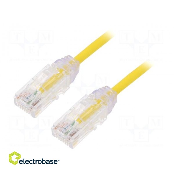 Patch cord | TX6-28™,U/UTP | 6 | stranded | Cu | LSZH | yellow | 0.5m
