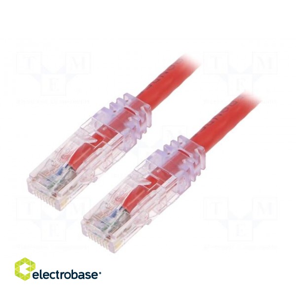 Patch cord | TX6™ PLUS,U/UTP | 6 | stranded | Cu | LSZH | red | 5m | 24AWG