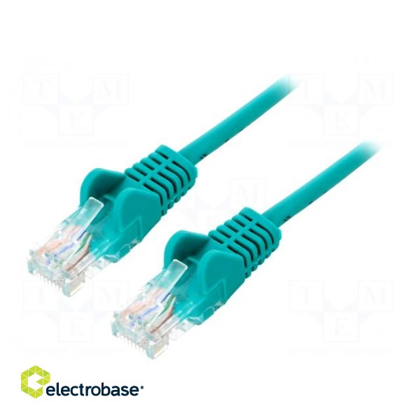 Patch cord | U/UTP | 6 | stranded | CCA | PVC | green | 3m | 24AWG