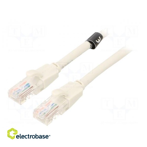 Patch cord | U/UTP | 6 | CCA | PVC | grey | 1.5m | RJ45 plug,both sides