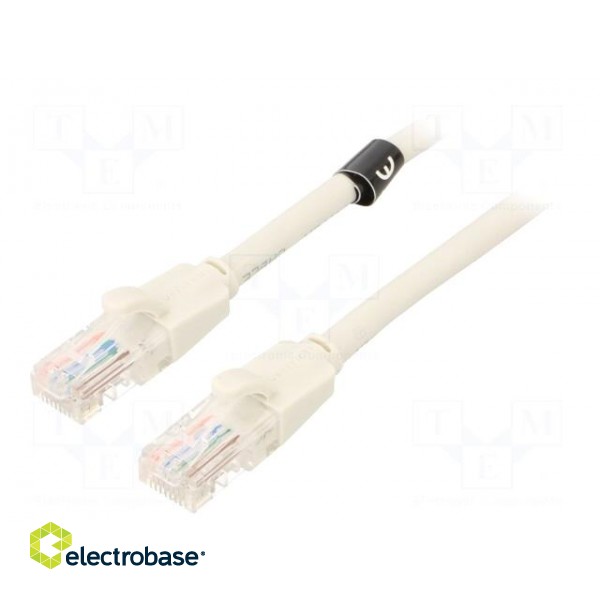 Patch cord | U/UTP | 6 | CCA | PVC | grey | 2m | RJ45 plug,both sides