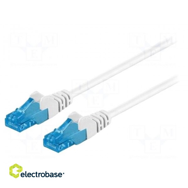 Patch cord | U/UTP | 6a | stranded | Cu | LSZH | white | 50m | 26AWG | Cores: 8