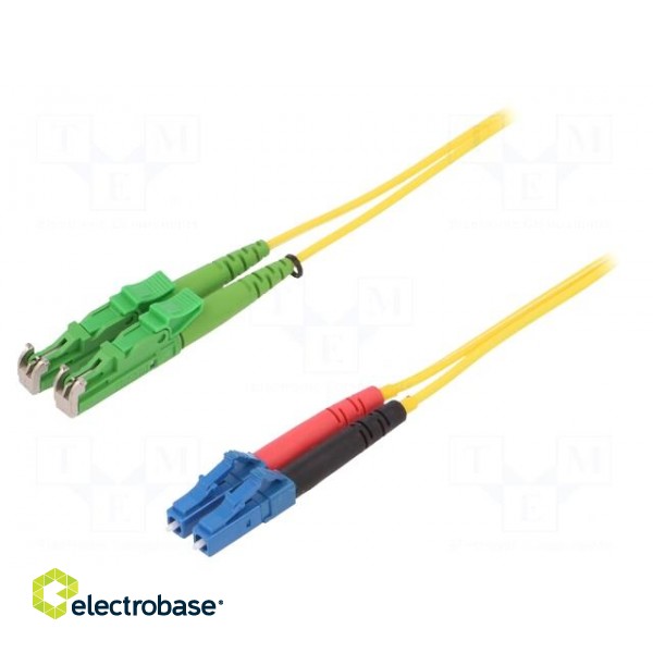 Fiber patch cord | E2/APC,LC/UPC | 1m | Optical fiber: 9/125um