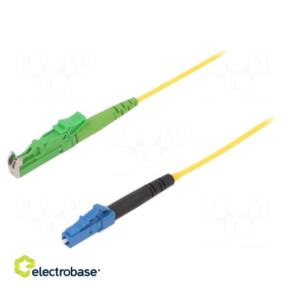 Fiber patch cord | E2/APC,LC/UPC | 3m | Optical fiber: 9/125um