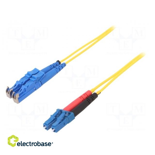 Fiber patch cord | E2/UPC,LC/UPC | 10m | Optical fiber: 9/125um