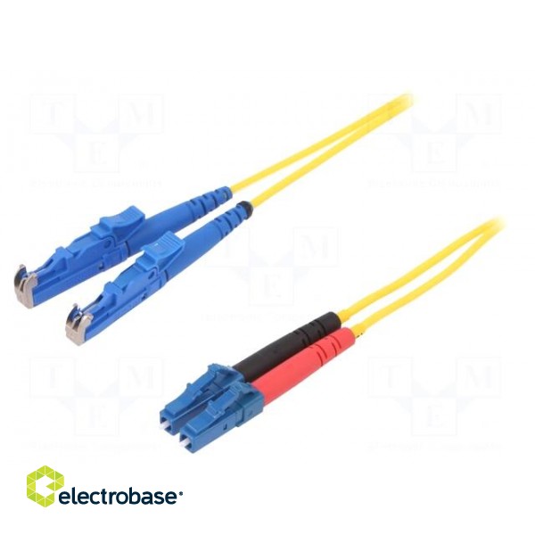 Fiber patch cord | E2/UPC,LC/UPC | 1m | Optical fiber: 9/125um