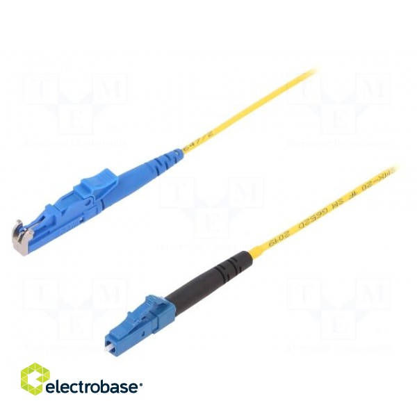 Fiber patch cord | E2/UPC,LC/UPC | 5m | Optical fiber: 9/125um