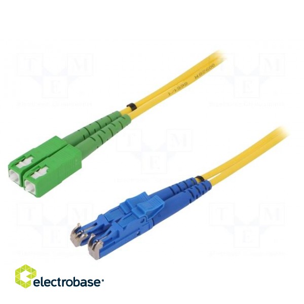 Fiber patch cord | E2/UPC,SC/APC | 2m | Optical fiber: 9/125um