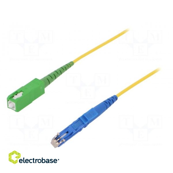Fiber patch cord | E2/UPC,SC/APC | 5m | Optical fiber: 9/125um