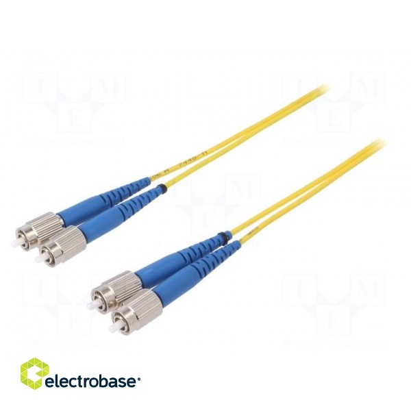 Fiber patch cord | both sides,FC/UPC | 1m | Optical fiber: 9/125um