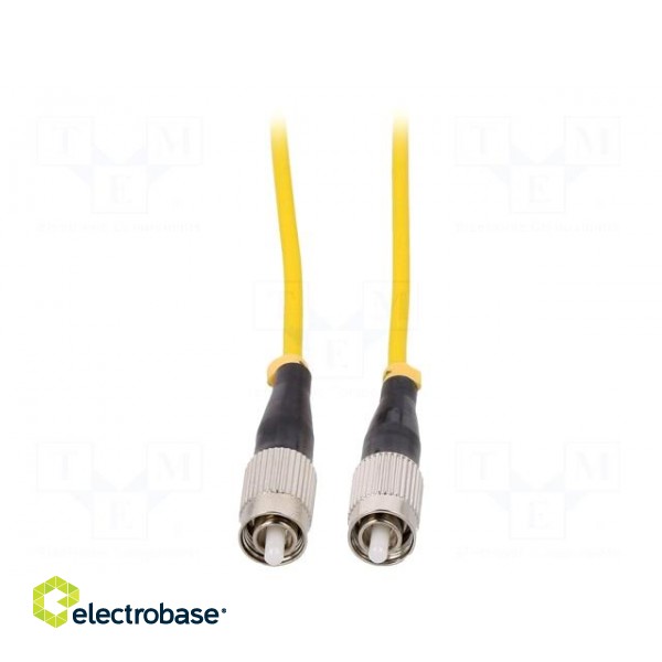 Fiber patch cord | both sides,FC/UPC | 1m | LSZH | yellow image 2
