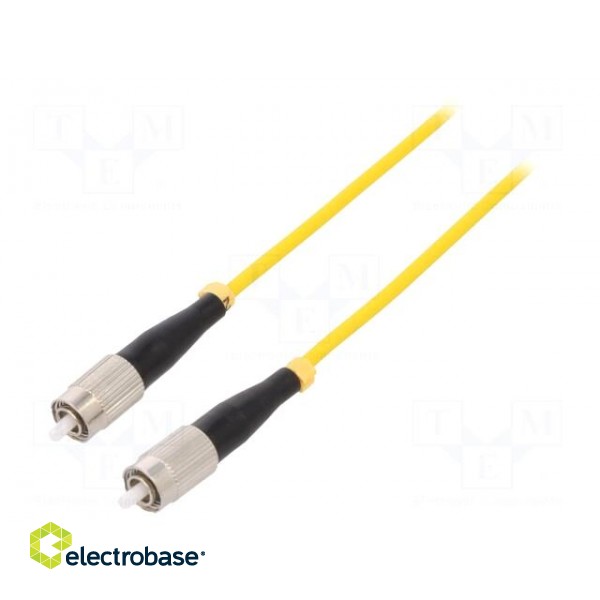 Fiber patch cord | both sides,FC/UPC | 1m | LSZH | yellow image 1