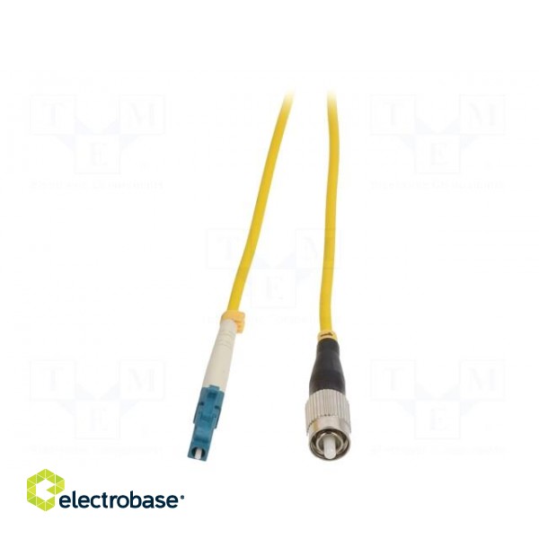 Fiber patch cord | FC/UPC,LC/UPC | 5m | Optical fiber: 9/125um | LSZH image 2