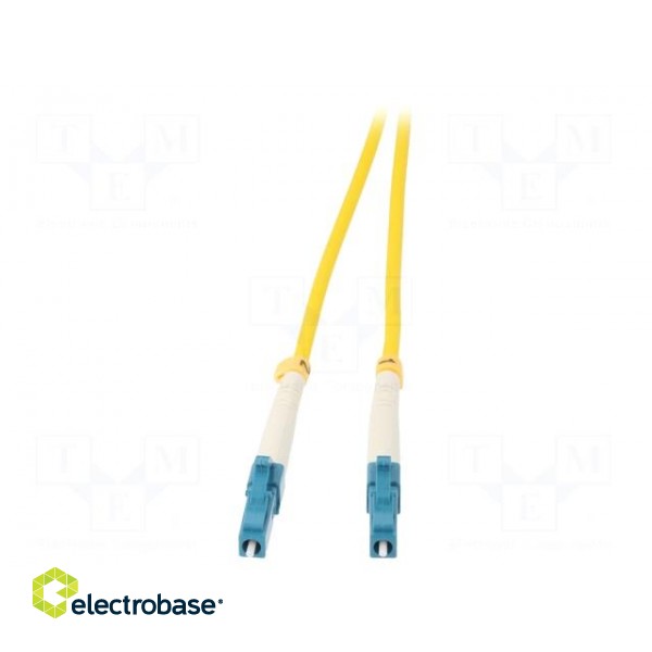 Fiber patch cord | both sides,LC/UPC | 20m | LSZH | yellow image 2