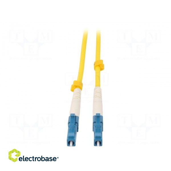 Fiber patch cord | both sides,LC/UPC | 1m | LSZH | yellow image 2