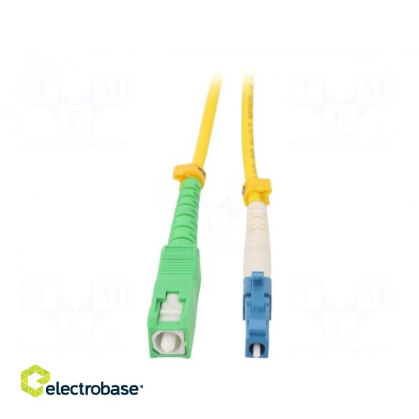 Fiber patch cord | LC/UPC,SC/APC | 25m | LSZH | yellow | Wire dia: 3mm image 2
