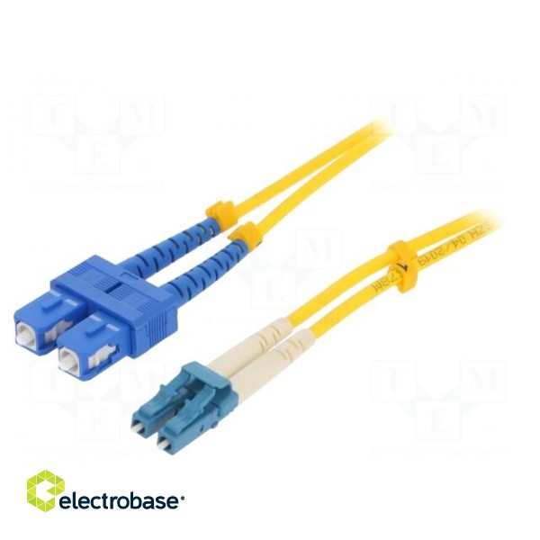 Fiber patch cord | LC/UPC,SC/UPC | 2m | LSZH | Optical fiber: 9/125um