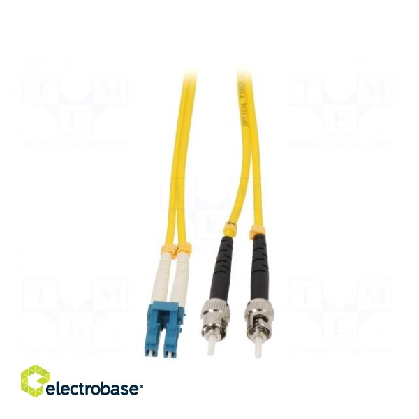 Fiber patch cord | ST/UPC,LC/UPC | 5m | LSZH | Optical fiber: 9/125um image 2