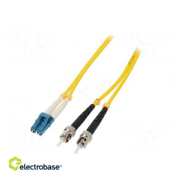 Fiber patch cord | ST/UPC,LC/UPC | 5m | LSZH | Optical fiber: 9/125um image 1