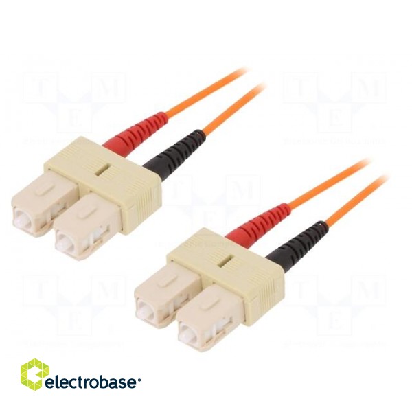 Fiber patch cord | OM1 | both sides,SC/UPC | 2m | LSZH | orange