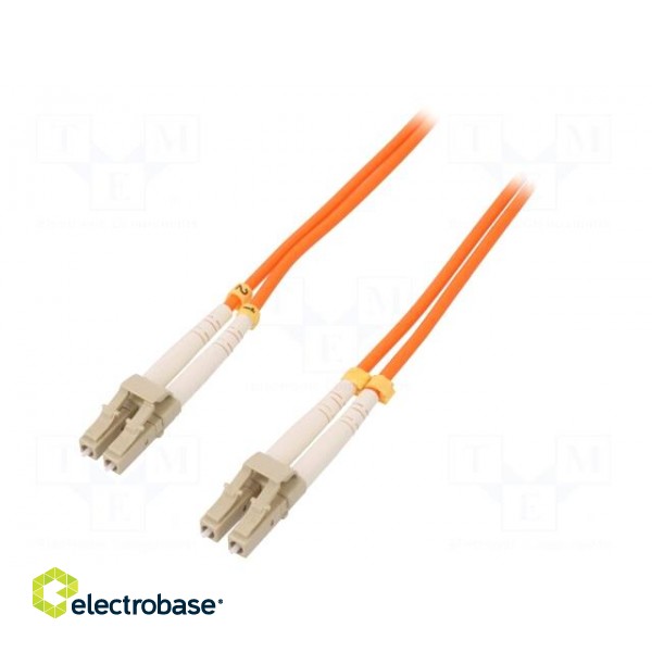 Fiber patch cord | OM2 | both sides,LC/UPC | 7m | LSZH | orange image 1