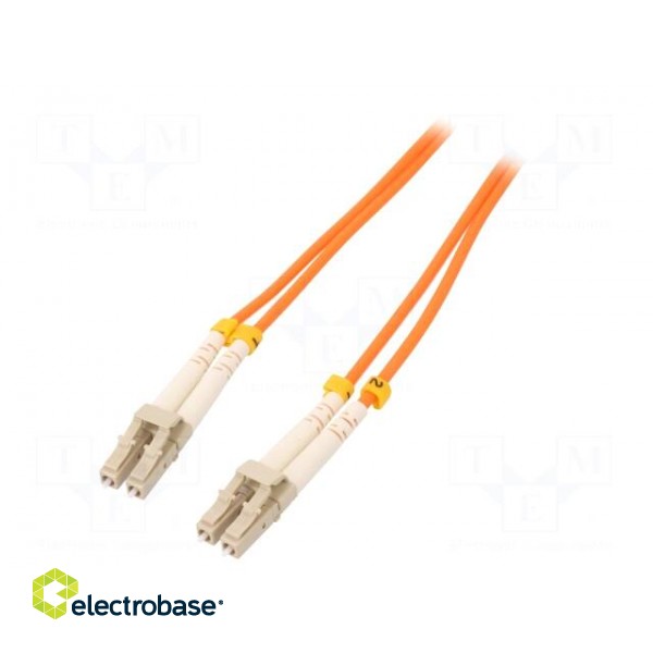 Fiber patch cord | OM2 | both sides,LC/UPC | 3m | LSZH | orange image 1