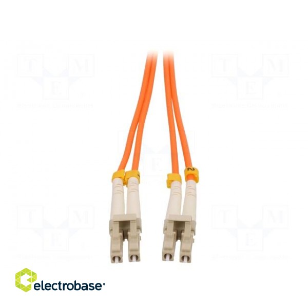 Fiber patch cord | OM2 | both sides,LC/UPC | 10m | LSZH | orange image 2