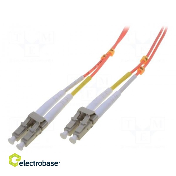 Fiber patch cord | OM2 | both sides,LC/UPC | 1m | LSZH | orange