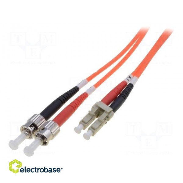 Fiber patch cord | OM2 | LC/UPC,ST/UPC | 2m | Optical fiber: 50/125um